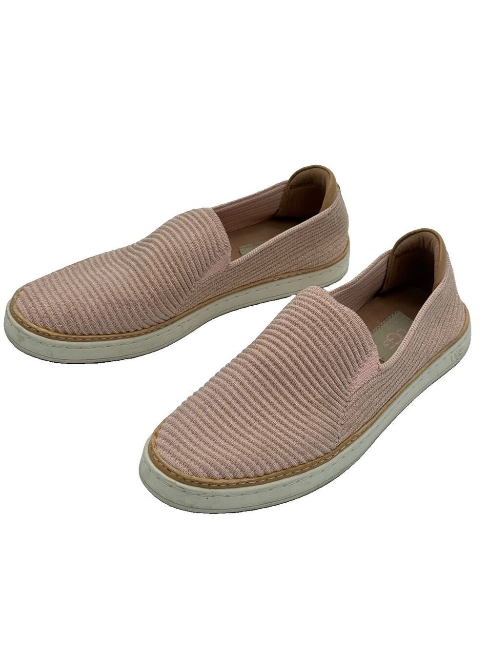 UGG Womens Sammy Knit Slip-On Sneaker Blush Pink Metallic Size 6 Casual